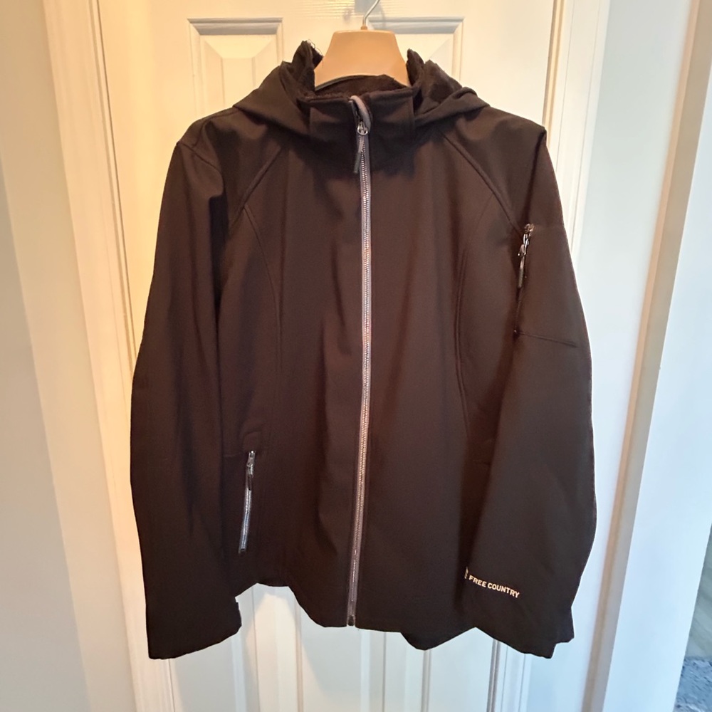 Free Country lined Black Utility Jacket